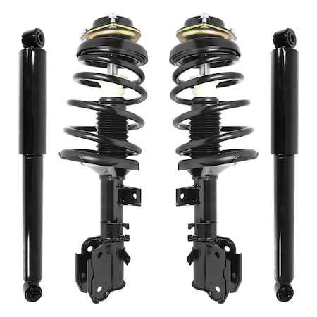 Unity 4-11315-255420-001 Front and Rear Complete Strut Assembly Shock Kit 4-11315-255420-001